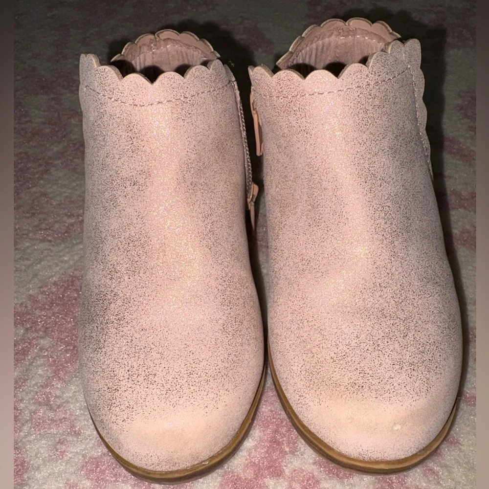 Thereabouts Memory Foam Toddler Girls Pima Flat Heel Booties Size 7